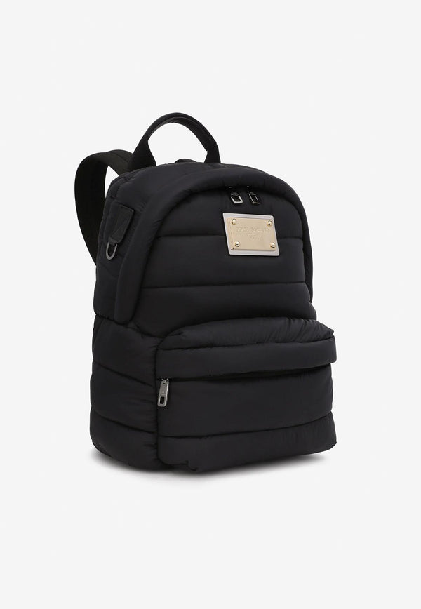 Dolce & Gabbana Padded Nylon Backpack Black BM2092 AA436 80999