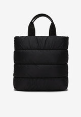 Dolce & Gabbana Padded Nylon Top Handle Bag Black BM2098 AA436 80999