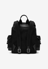 Dolce & Gabbana Logo Jacquard Backpack Black 