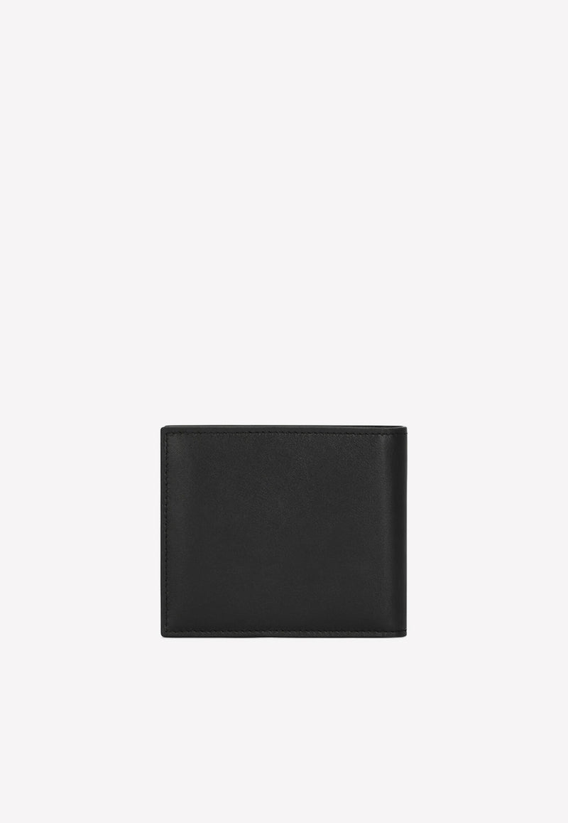 Dolce & Gabbana Logo Calfskin Bi-Fold Wallet Black BP1321 AG218 80999