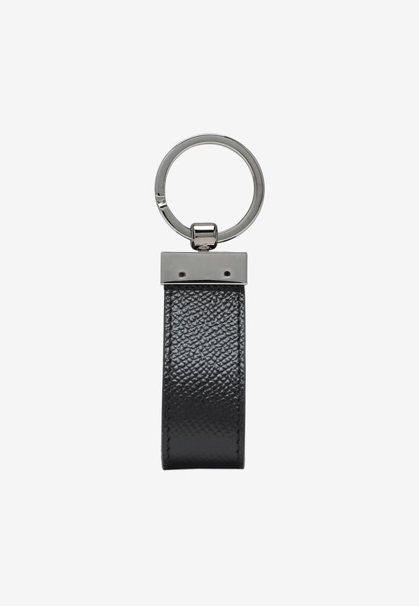 Dolce & Gabbana Logo Leather Key Ring Black BP1371 AZ602 80999