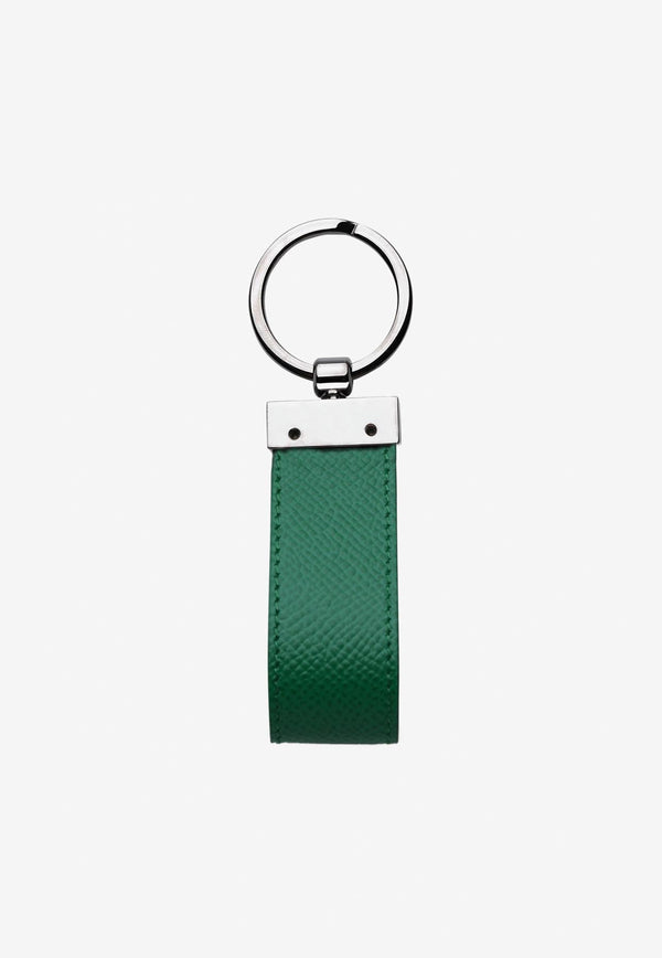 Dolce & Gabbana Logo Leather Key Ring Green BP1371 AZ602 87521