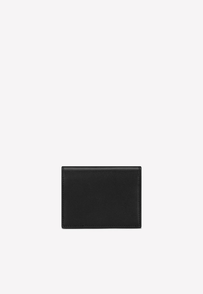 Dolce & Gabbana Logo-Embossed Bi-Fold Wallet in Calfskin Black BP1643 AG218 80999