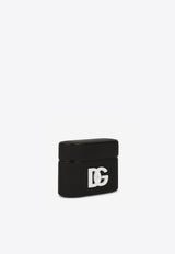 Dolce & Gabbana DG Logo Rubber AirPods Pro Case Black BI2816 AO976 8M107