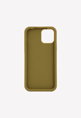 Dolce & Gabbana iPhone 12 Pro Cover in Silicon Khaki BP2907 AO976 8G591