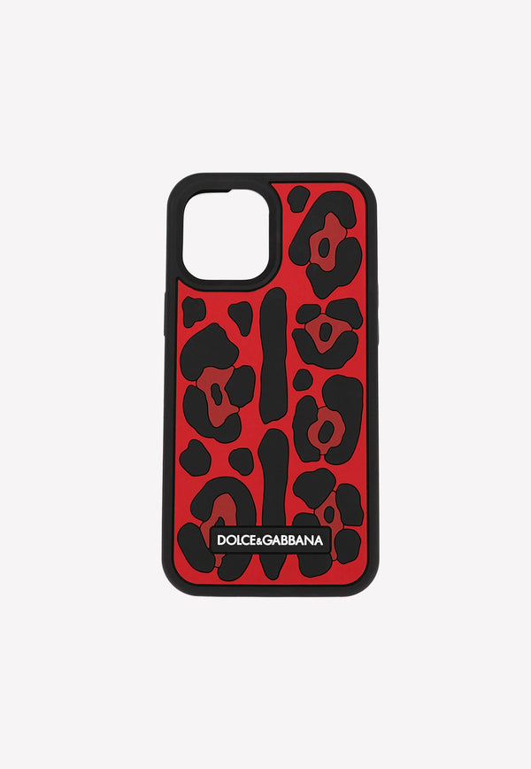 Dolce & Gabbana iPhone 12 Pro Max Animal Print Cover in Silicon Multicolor BP2908 AO995 HR3LS