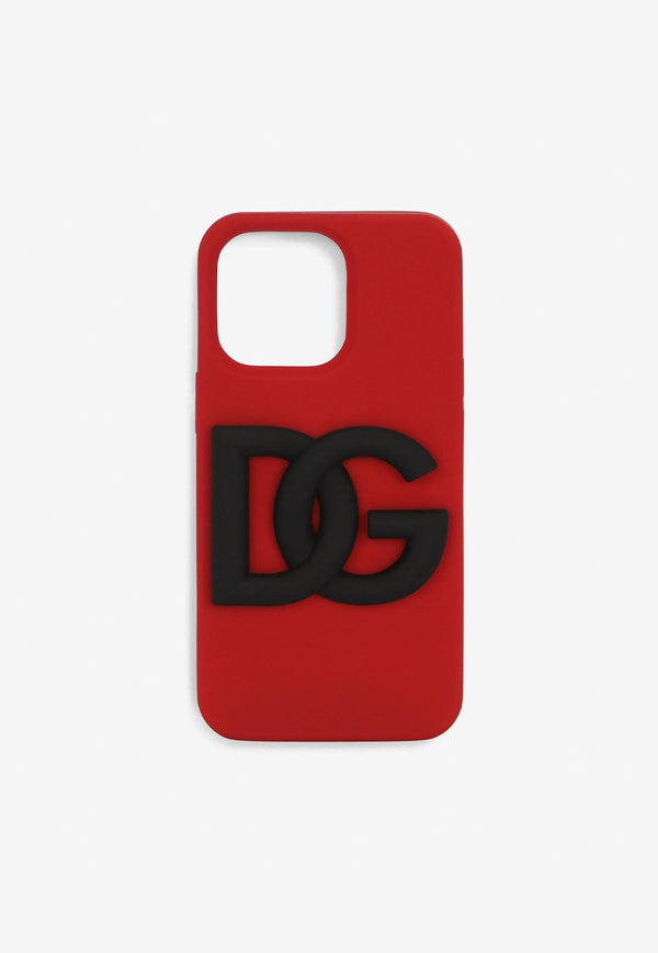 Dolce & Gabbana iPhone 13 Pro Logo Silicon Cover Red BP3182 AO976 89879