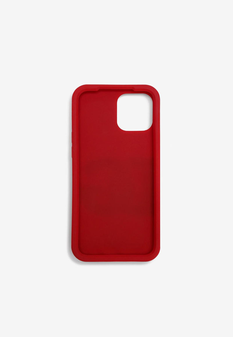 Dolce & Gabbana iPhone 13 Pro Max Logo Silicon Cover Red BP3183 AO976 89879