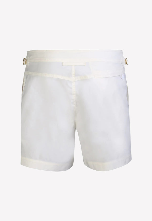 Tom Ford Swim Shorts in Tech Fabric BSS001-FMN004S23 AW005 White