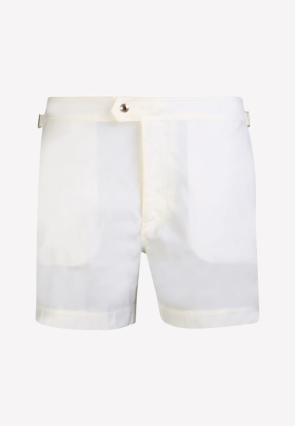 Tom Ford Swim Shorts in Tech Fabric BSS001-FMN004S23 AW005 White