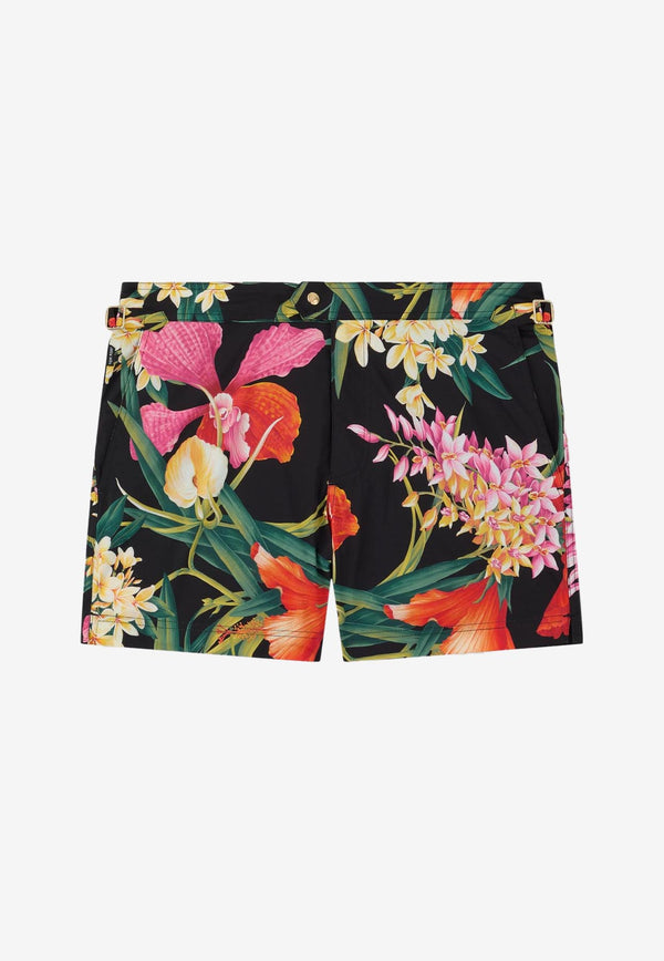Tom Ford Orchid Print Swim Shorts BSS001-FMN009S23 ZBLER Multicolor