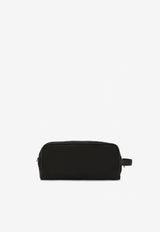 Dolce & Gabbana Nylon and Calf Leather Toiletry Pouch Black BT0985 AD447 8B956