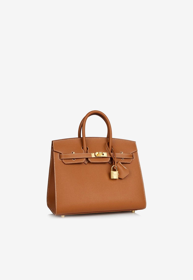 Hermès Birkin 25 in Gold Epsom with Gold Hardware