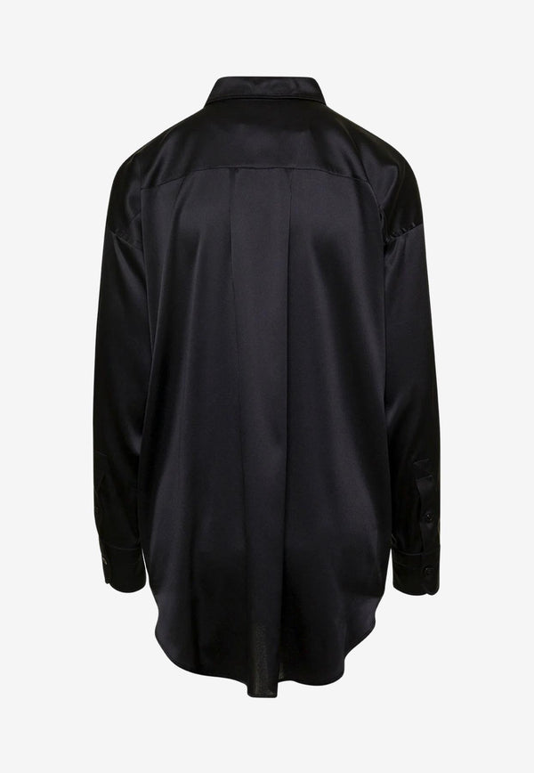 Tom Ford Long-Sleeved Silk Shirt Black CA3211-FAX881 LB999