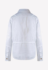 Tom Ford Long-Sleeved Denim Shirt CAD024-DEX202 AW003 White