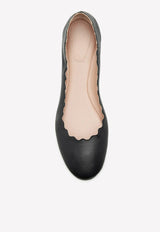 Chloé Lauren Nappa Leather Ballet Flats Black CHC16A16075001 BLACK   