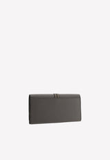 Chloé Alphabet Grained Leather Wallet Grey CHC21WP942F57053 Cashmere Grey