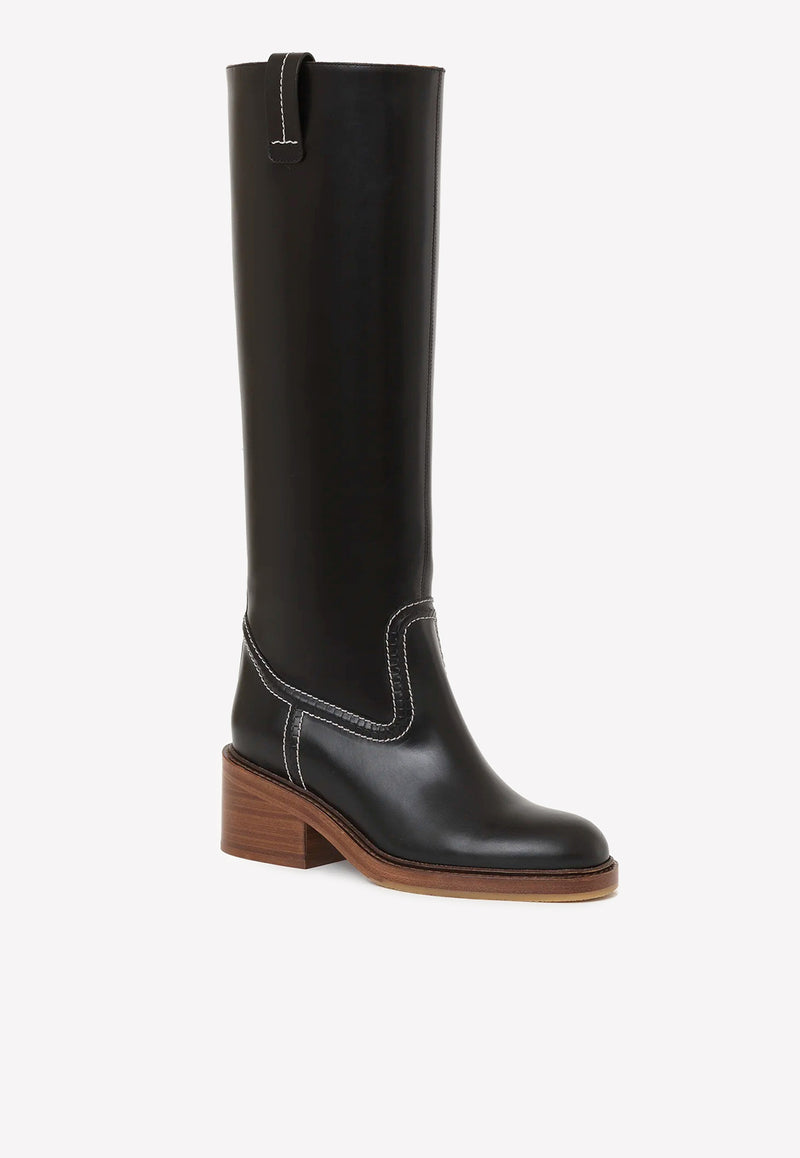 Chloé Mallo Tall Boots CHC22A684AF001 BLACK    Black