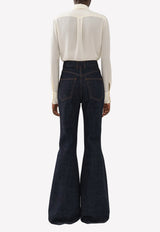 Chloé High-Waist Flared Jeans Navy CHC22ADP7015748A ICONIC NAVY
