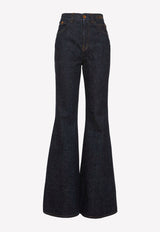 Chloé High-Waist Flared Jeans Navy CHC22ADP7015748A ICONIC NAVY