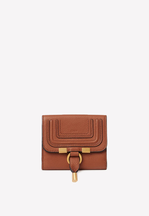 Chloé Marcie Square Wallet in Calf Leather Tan CHC22SP672G3625M Tan
