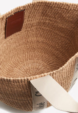 Chloé Large Woody Basket Tote Bag White CHC22SS380G55101 White
