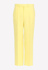 Chloé Cropped Tailored Pants Yellow CHC22UPA12015757 Radiant Yellow  