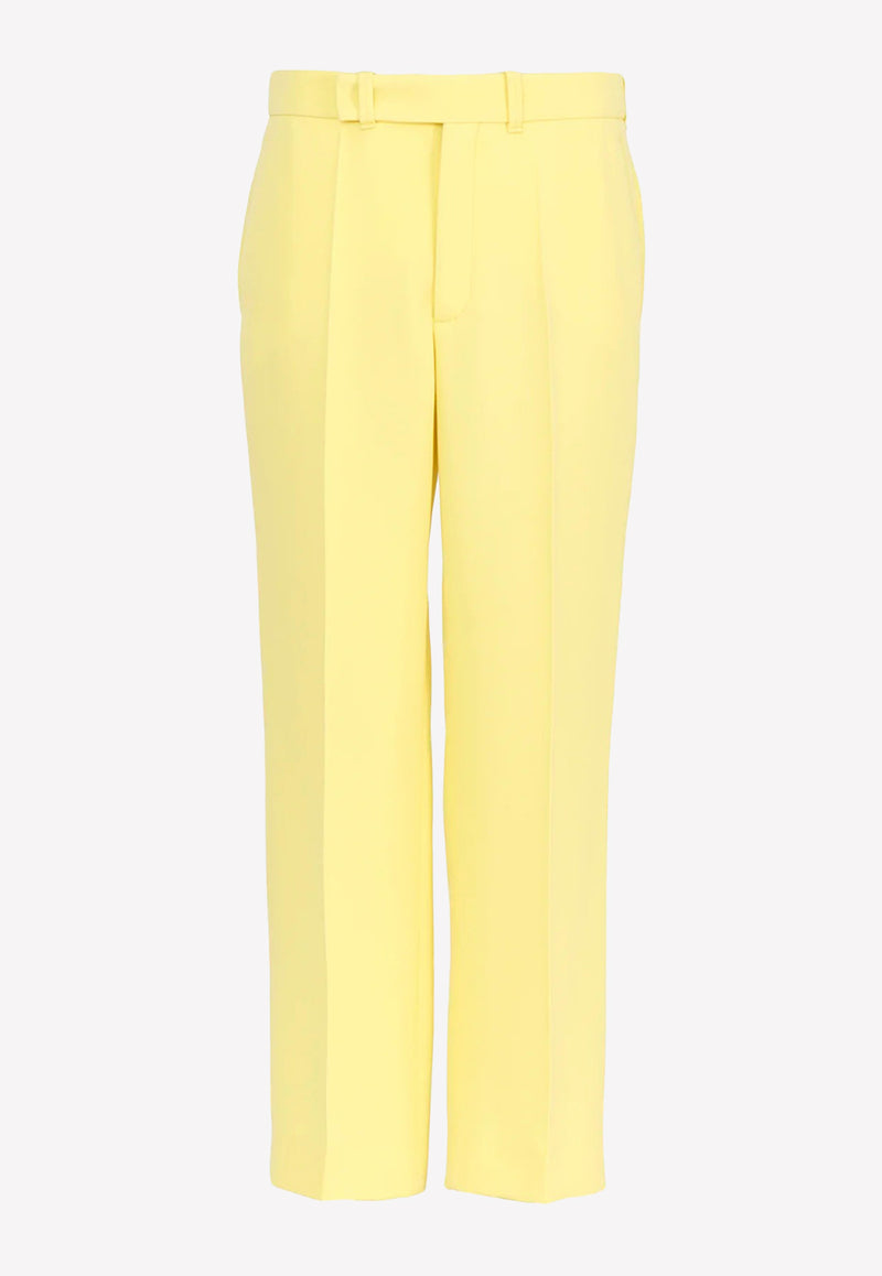 Chloé Cropped Tailored Pants Yellow CHC22UPA12015757 Radiant Yellow  
