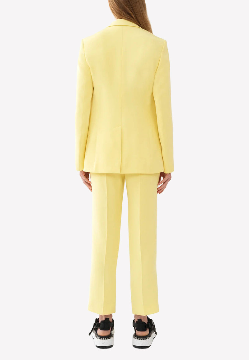 Chloé Single-Breasted Classic Tailored Blazer Yellow CHC22UVE06015757 Radiant Yellow  