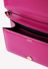 Chloé Small Ora Shoulder Bag in Calfskin Purple CHC23SS290J3852T SPARKLING PURPLE