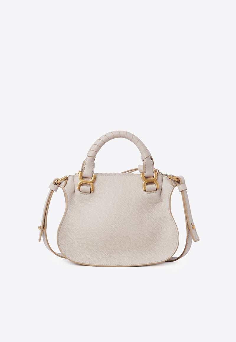 Chloé Mini Marcie Top Handle Bag in Calfskin Gray CHC23SS595I31084 WILD GREY