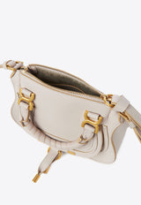 Chloé Mini Marcie Top Handle Bag in Calfskin Gray CHC23SS595I31084 WILD GREY