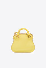 Chloé Mini Marcie Top Handle Bag in Calfskin Yellow CHC23SS595I31703 DAFFODIL YELLOW