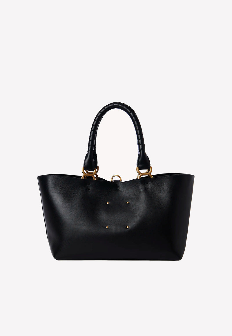 Chloé Marcie Tote Bag in Calfskin Black CHC23SS651J89001 BLACK