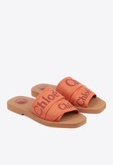 Chloé Woody Flat Sandals Orange CHC23U188EF9HE ORANGE - ORANGE 1