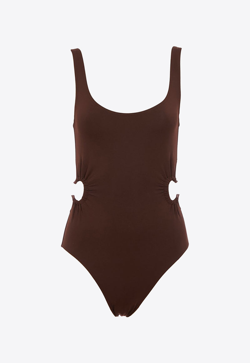 Chloé X Eres Panama One-Piece Swimsuit Brown CHC23UMB04283232 SOMBER BROWN