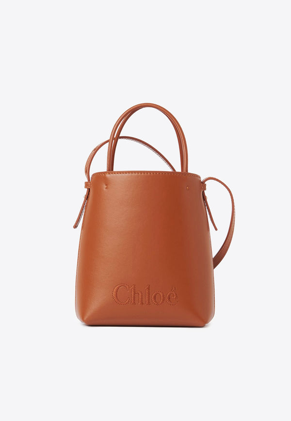 Chloé Micro Sense Shoulder Bag in Calfskin Caramel CHC23UP873I10247 CARAMEL