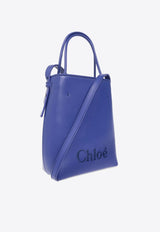 Chloé Micro Sense Shoulder Bag in Calfskin Blue CHC23UP873I10408 SUBMARINE BLUE