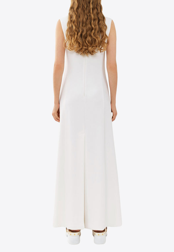 Chloé Sleeveless Silk Maxi Dress White CHC23URO02113101 WHITE