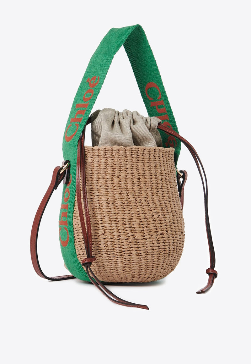 Chloé Small Woody Basket Bag Beige CHC23US381K3998R GREEN - ORANGE 1