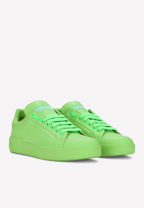 Dolce & Gabbana Portofino Low-Top Sneakers CK1544 A1065 8H572 Green