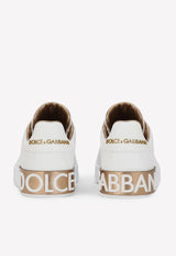 Dolce & Gabbana Portofino Low-Top Sneakers in Calf Leather White CK1544 AX615 8L315