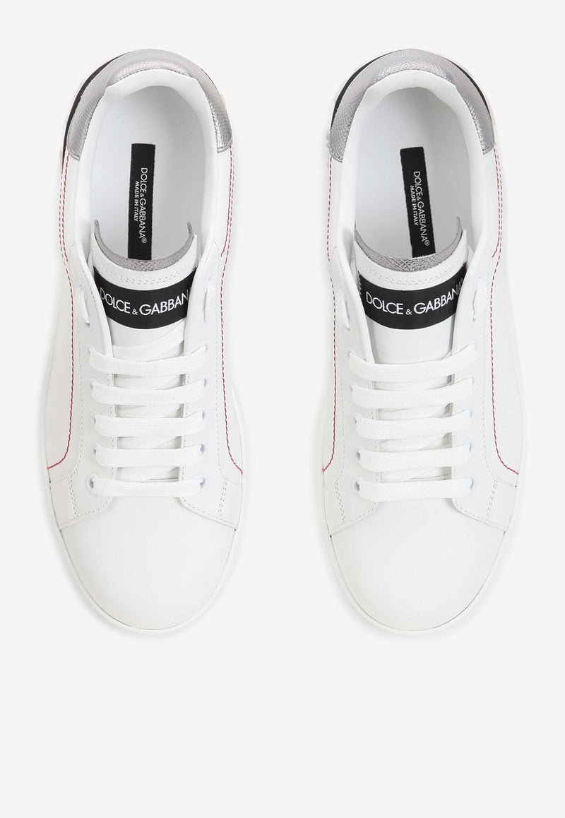 Dolce & Gabbana Portofino Low-Top Sneakers White CK1587 AH527 8B441
