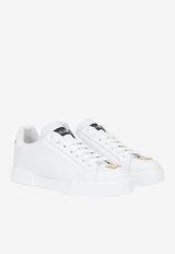 Dolce & Gabbana Portofino Low-Top Sneakers in Calf Leather CK1602 A1065 80001 White