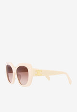 Celine Gradient Lens Butterfly Sunglasses CL40226UIVORY Brown