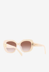 Celine Gradient Lens Butterfly Sunglasses CL40226UIVORY Brown