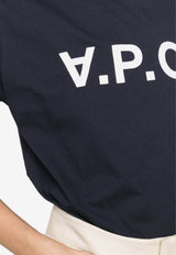 A.P.C. Logo Print T-shirt COBQXH26943IAK Navy