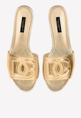 Dolce & Gabbana DG Logo Metallic Slides Gold CQ0436 A1016 87080