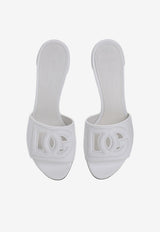 Dolce & Gabbana Bianca 40 Mules with DG Millennials Logo CR1139 AY329 80001 White