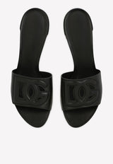 Dolce & Gabbana Millennials 40 DG Mules in Calf Leather Black CR1139 AY329 80999